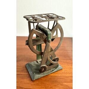 Antique Austrian Postal Scale Mechanism, Cast Metal Desk Scale